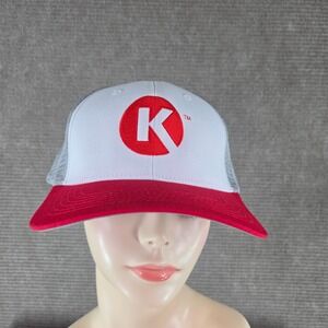 HitWear Unisex OSFM Red White Circle K Logo Mesh Back Snapback Trucker Hat